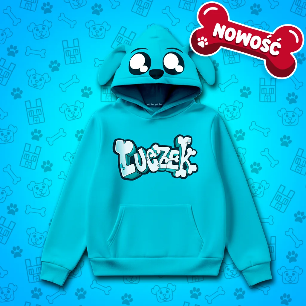 Zestaw: bluza z uszkami + spodnie Luczek